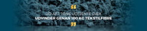 Ud af 1 tons udtjente dæk udvinder Genan 100kg tekstilfibre.